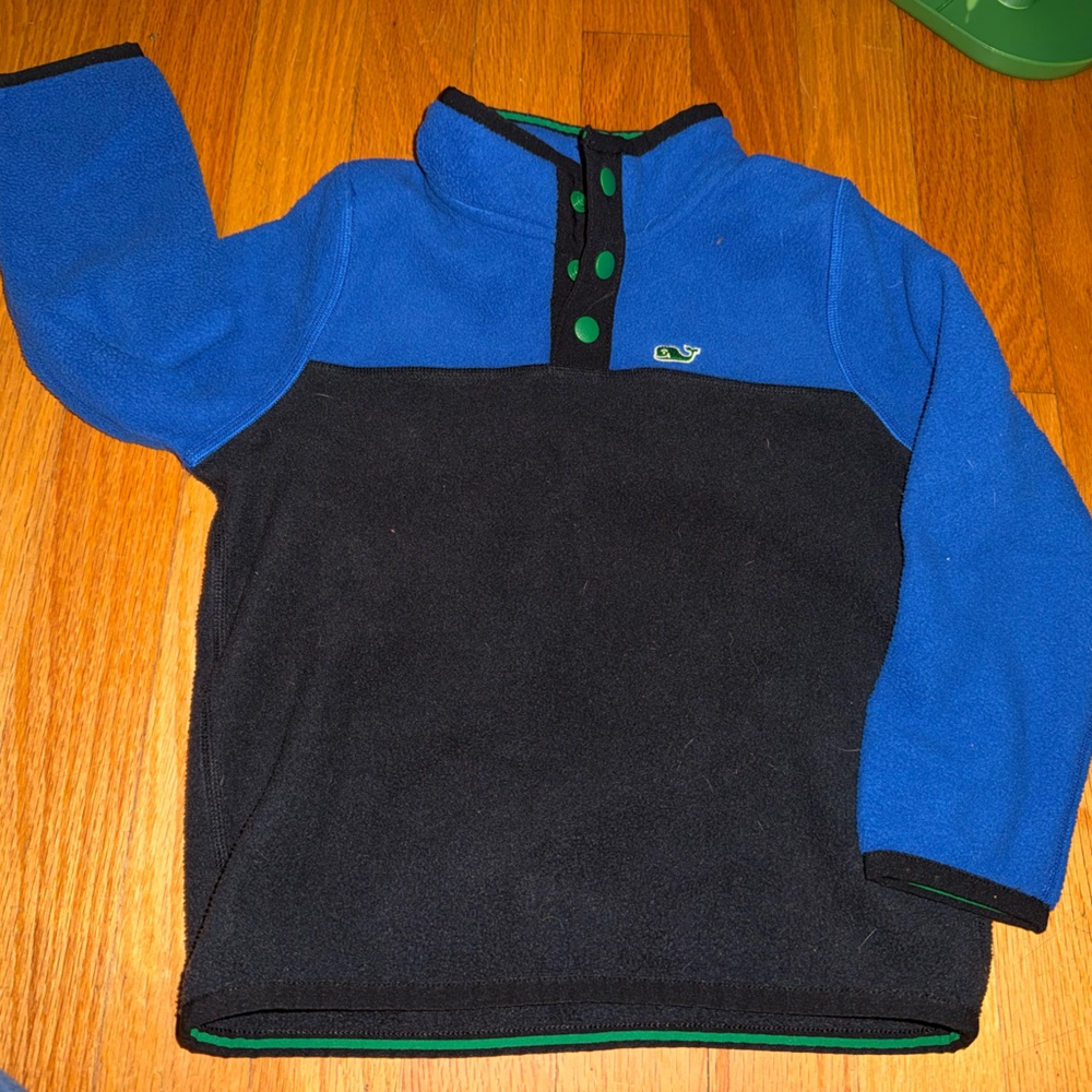 Vineyard Vines Blue and Black Kids Pullover like new